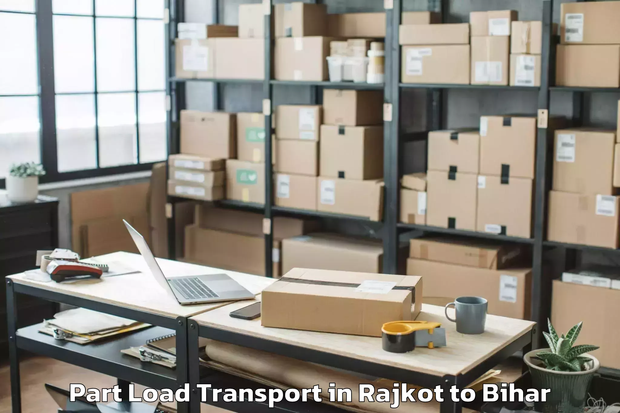 Get Rajkot to Dumariya Part Load Transport